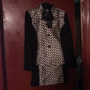 Women’s Church Dress Black and Cream
